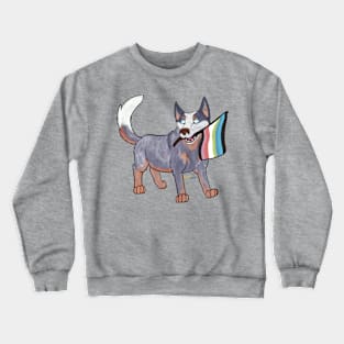 Pride Doggos: Queer Queensland Heeler Crewneck Sweatshirt